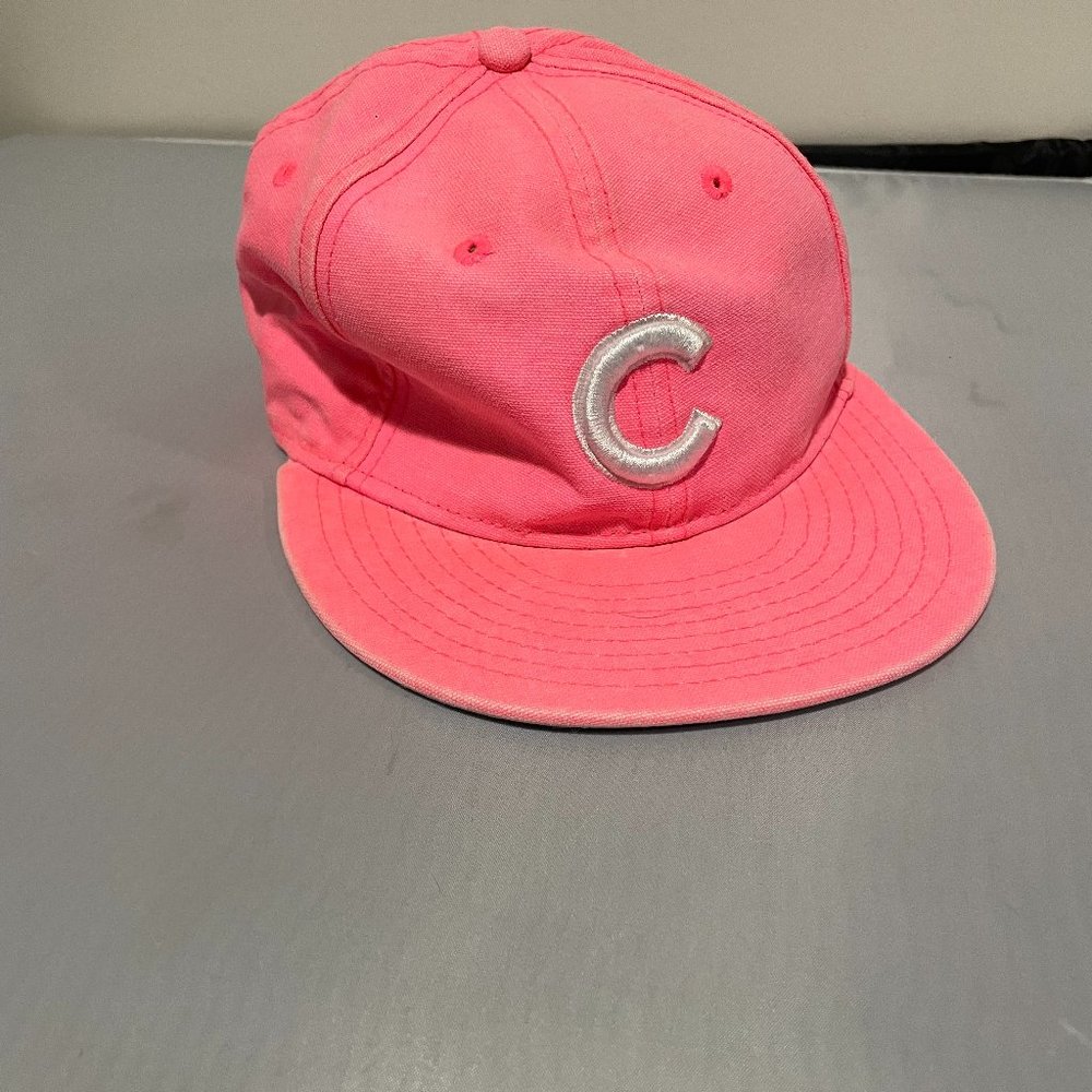 Chicago Cubs MLB Fitted Hat Cap Sports Pink One Size Fits Most